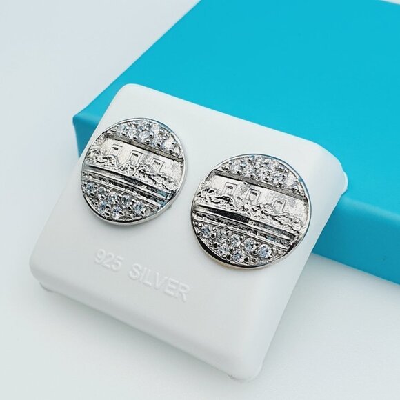 "925 Sterling Silver CZ Beautiful Earrings for Women, 1USPAR4197 - Picture 6 of 12